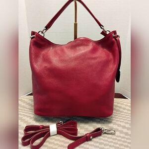 Furla Red Leather Shoulder Bag
